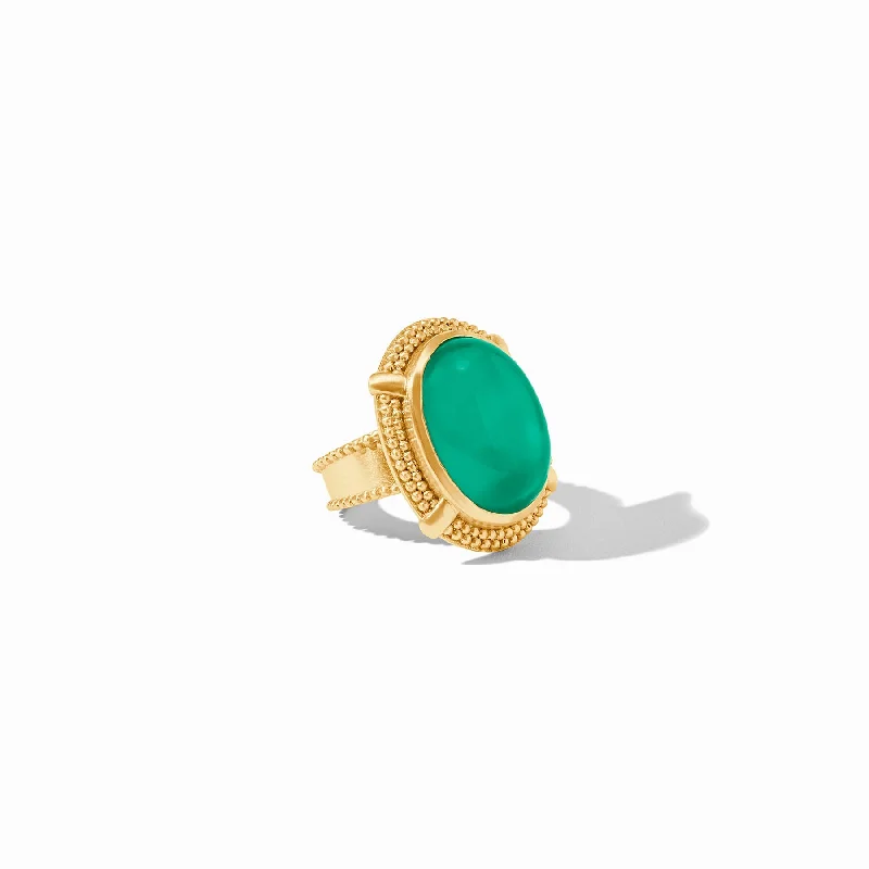 Art Deco Rings-Cabochon Statement Ring