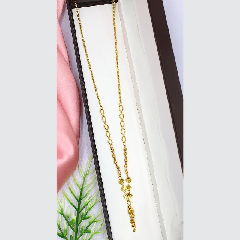 Fashionable Boho Necklaces-Mahavir Dye Gold Dokiya Necklace