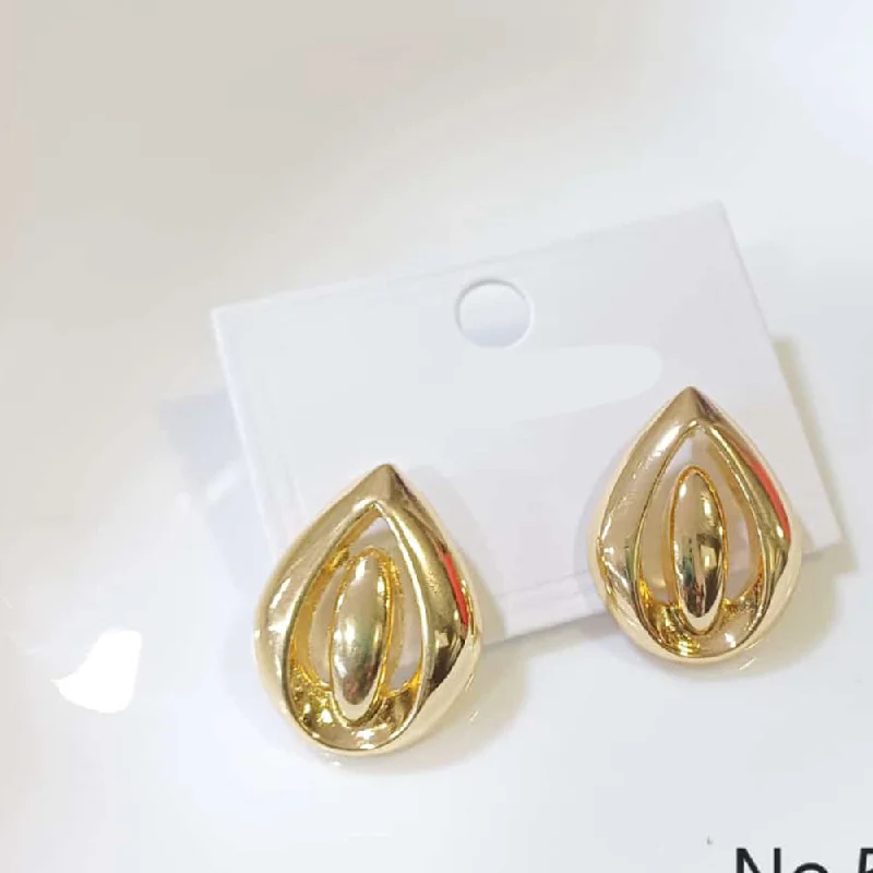 Elegant Long Earrings-Tarohi Jewels Gold Plated Fancy Studs Earrings