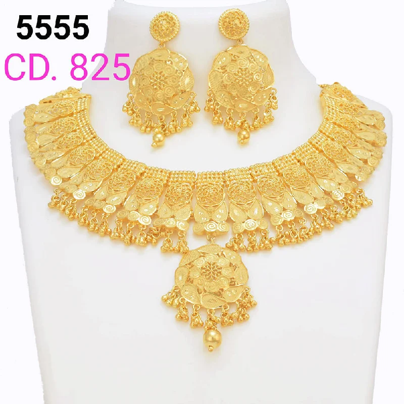 Multi-Layered Gold Necklaces-MR Jewellery Forming Gold Plated Necklace Set