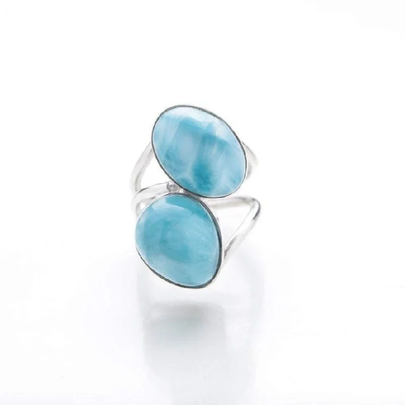 Engagement Rings with Sapphire-Larimar Ring Avaya