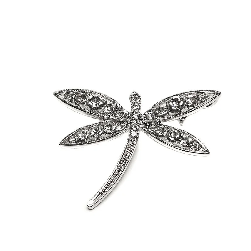 Personalized Family Brooch-Stunning Sparkly Crystal Dragonfly Brooch