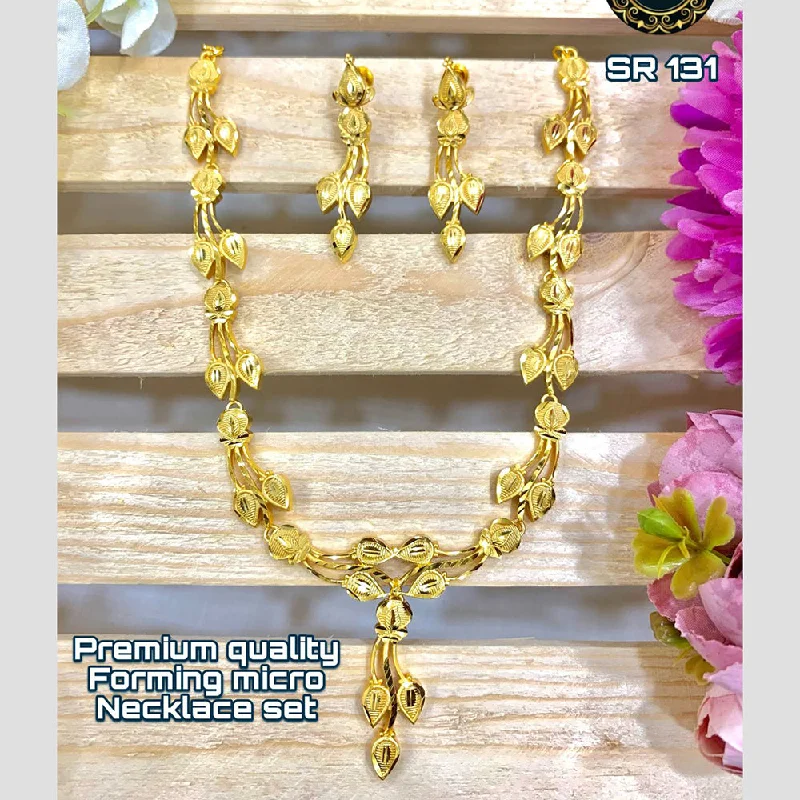 Vintage Necklace Sets-Siara Collections Forming Gold Necklace Set