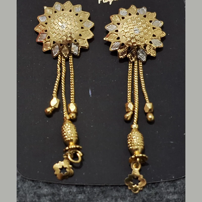 Crystal Stud Earrings-Martina Jewels Gold Plated Dangler Earrings