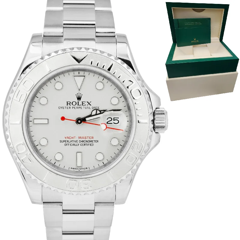 Fashionable Watches for Teens-Rolex Yacht-Master 40mm NEW BUCKLE 116622 Stainless Steel Platinum Silver Watch