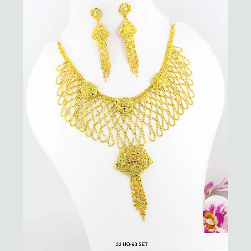 Gold-Plated Necklaces-Mahavir Forming Gold Plated Necklace Set