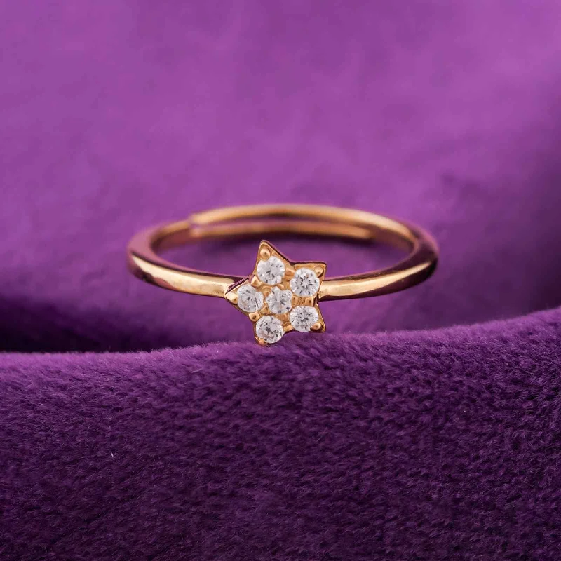 Customizable Wedding Bands-Golden Starry Stellar Ring