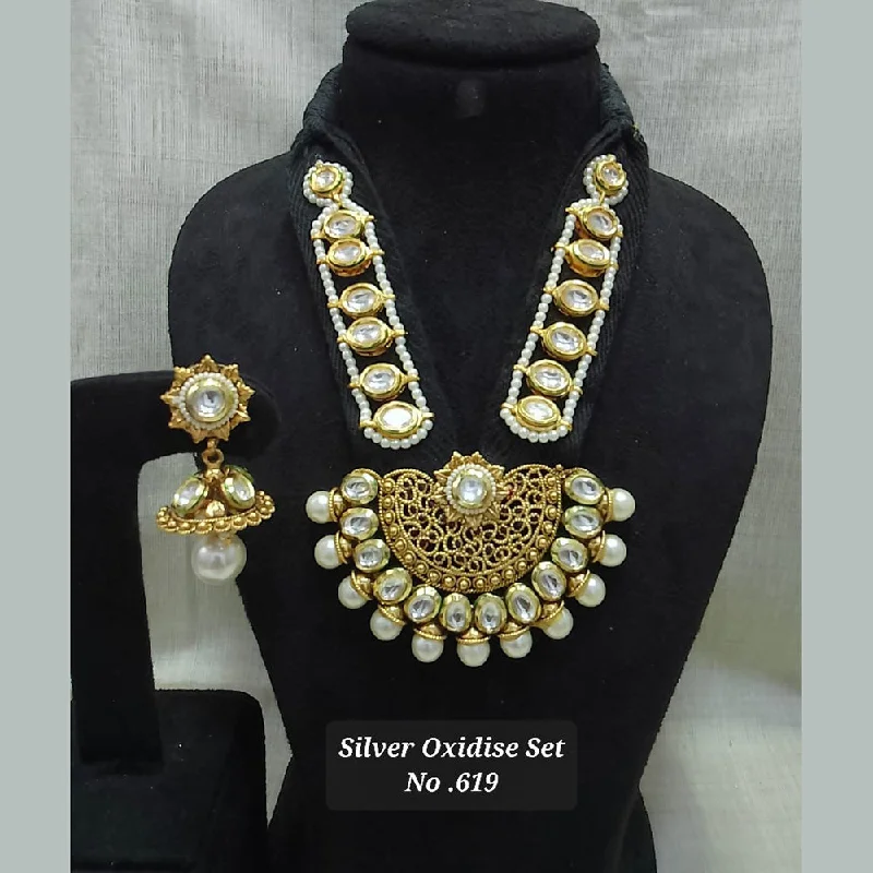 Rose Gold Necklaces for Women-Jyoti Arts Gold Plated Necklace Set