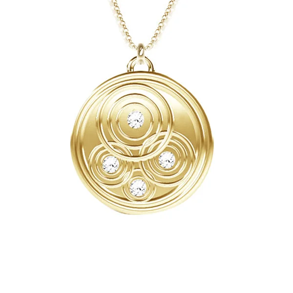 Affordable Necklaces for Women-SCOTTISH RAIN DROPLETS DIAMOND NECKLACE IN YELLOW GOLD