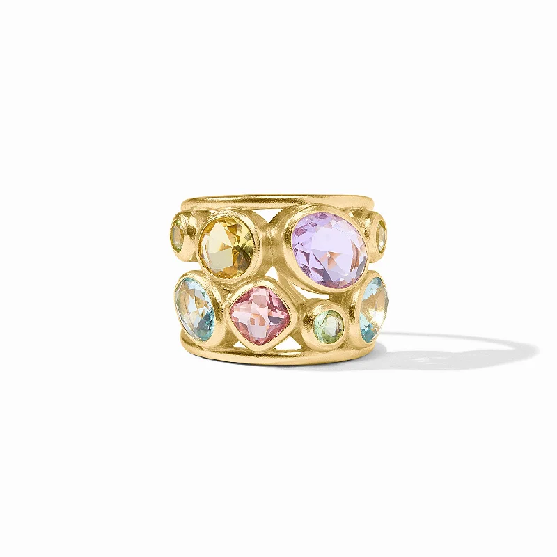 Antique Gold Rings-Kaleidoscope Statement Ring