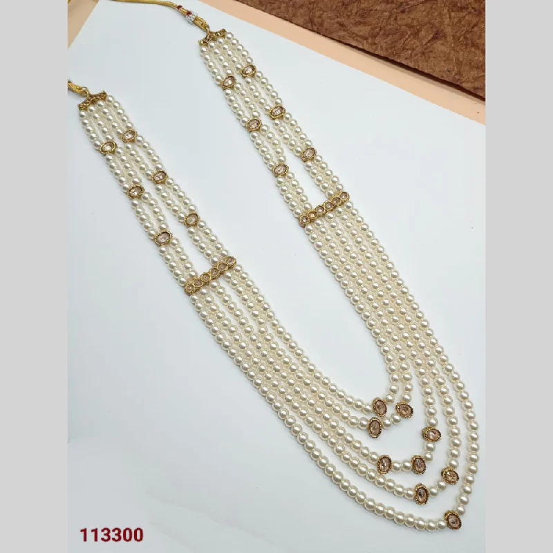 Stylish Pearl Necklaces-Padmawati Bangles Gold Plated Pearl Necklace