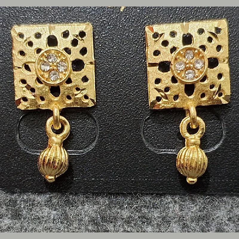 Large Statement Earrings-Martina Jewels Gold Plated Dangler Earrings