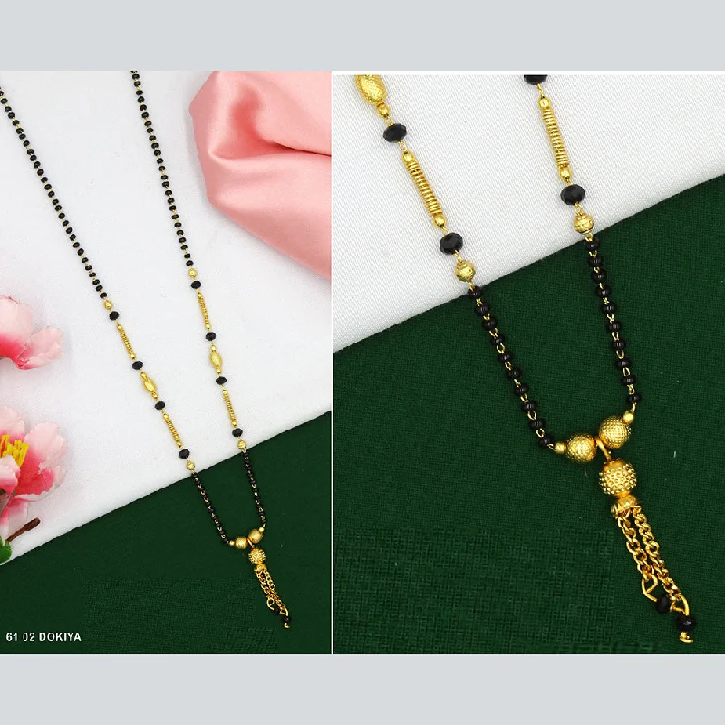 Designer Necklaces for Women-Mahavir Dye Gold Dokiya Necklace