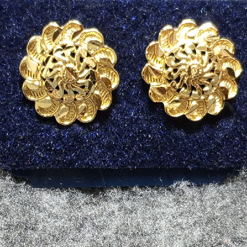 Unique Boho Earrings-Martina Jewels Gold Plated Stud Earrings