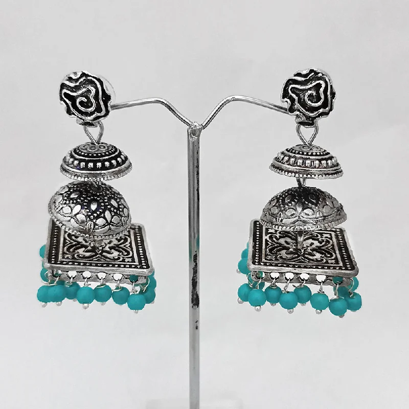 Fine Jewelry Earrings-Kriaa Beads Silver Plated Jhumki Earrings