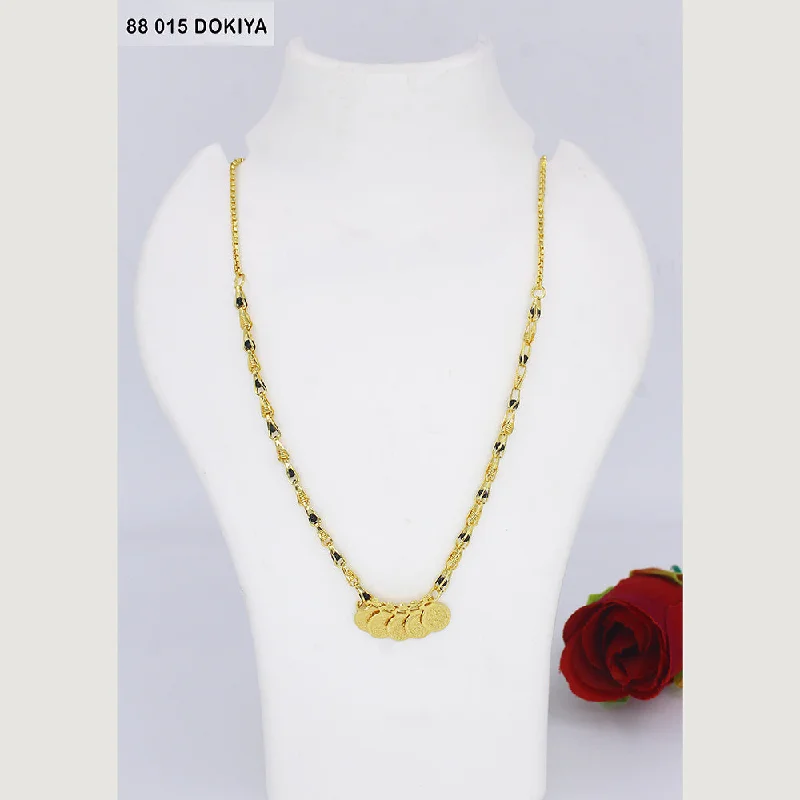 Personalized Friendship Necklaces-Mahavir Dye Gold Dokiya Necklace