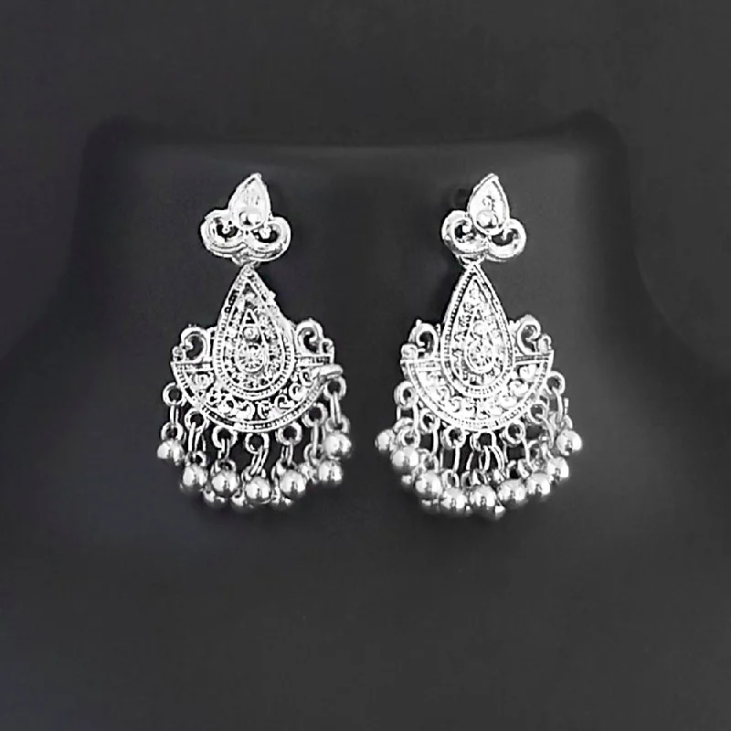 Handcrafted Hoop Earrings-Shubh Arts Oxidised Plated Dangler Earrings