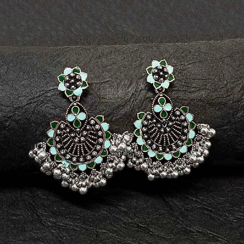 Lightweight Earrings-Darshana Jewels Oxidised Plated Dangler Earrings