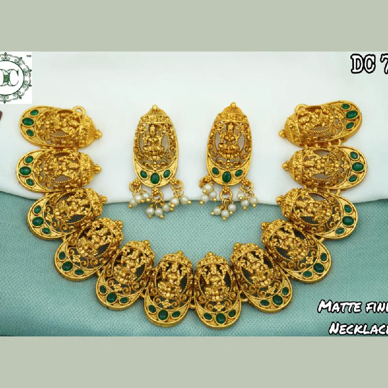 Vintage Necklace Sets-Diksha Collection Matte Finish Necklace Set