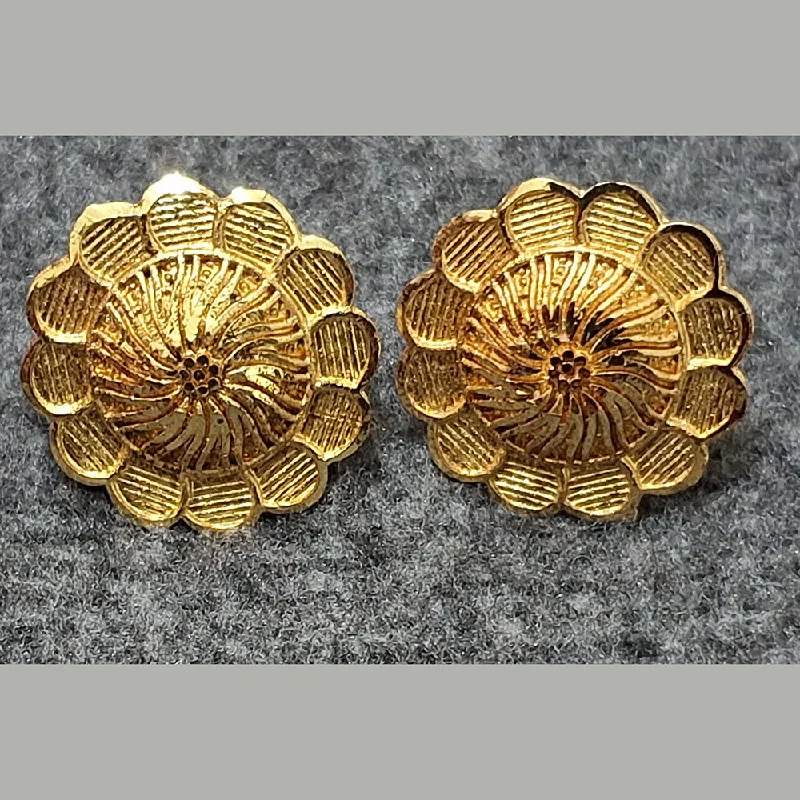 Unique Gold Earrings-Martina Jewels Gold Plated Stud Earrings