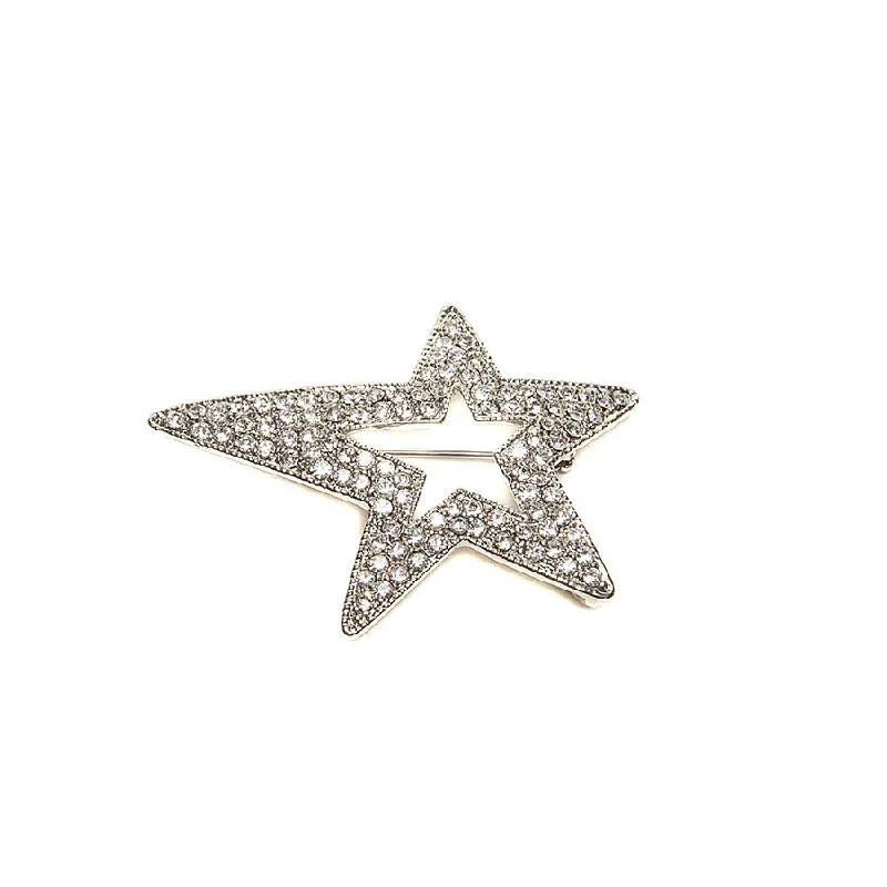 Elegant Bird Brooch-Sparkly Crystal Star Brooch