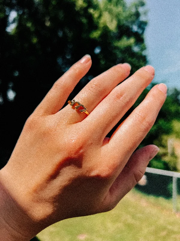 Luxury Gold Rings-Adjustable Gold Filled Angel Number Ring