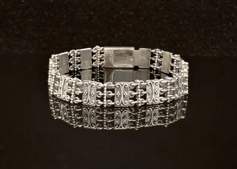 Men’s Custom Bracelets-Byzantine Bracelet in Sterling Silver (B-15)