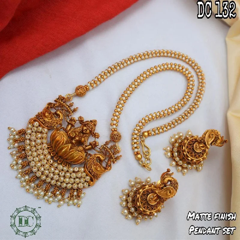 Minimalist Gold Necklaces-Diksha Collection Gold Plated Long Necklace Set