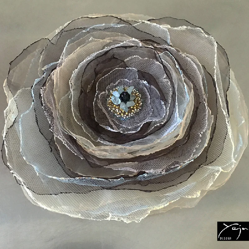 Handmade Artistic Brooch-'Promise' - Flower Brooch No.34