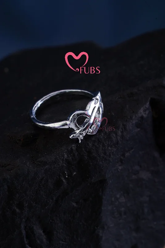 Vintage Platinum Wedding Rings-Romantic Arrow Through Heart Ring