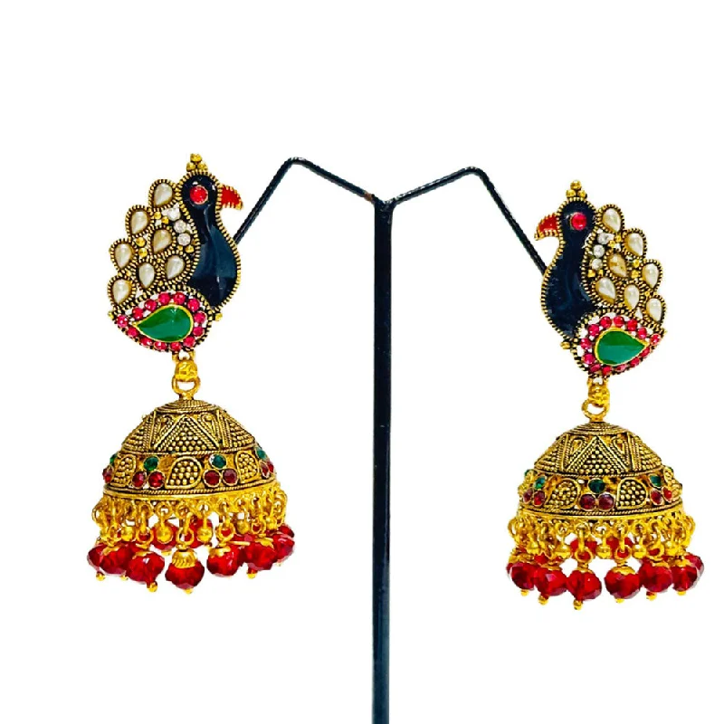 Personalized Jewelry Earrings-Dariyalal Sales Gold Plated Jhumki Earrings