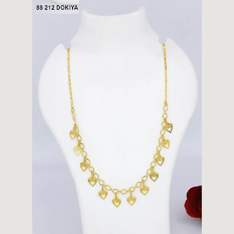 Vintage Style Choker Necklaces-Mahavir Dye Gold Dokiya Necklace