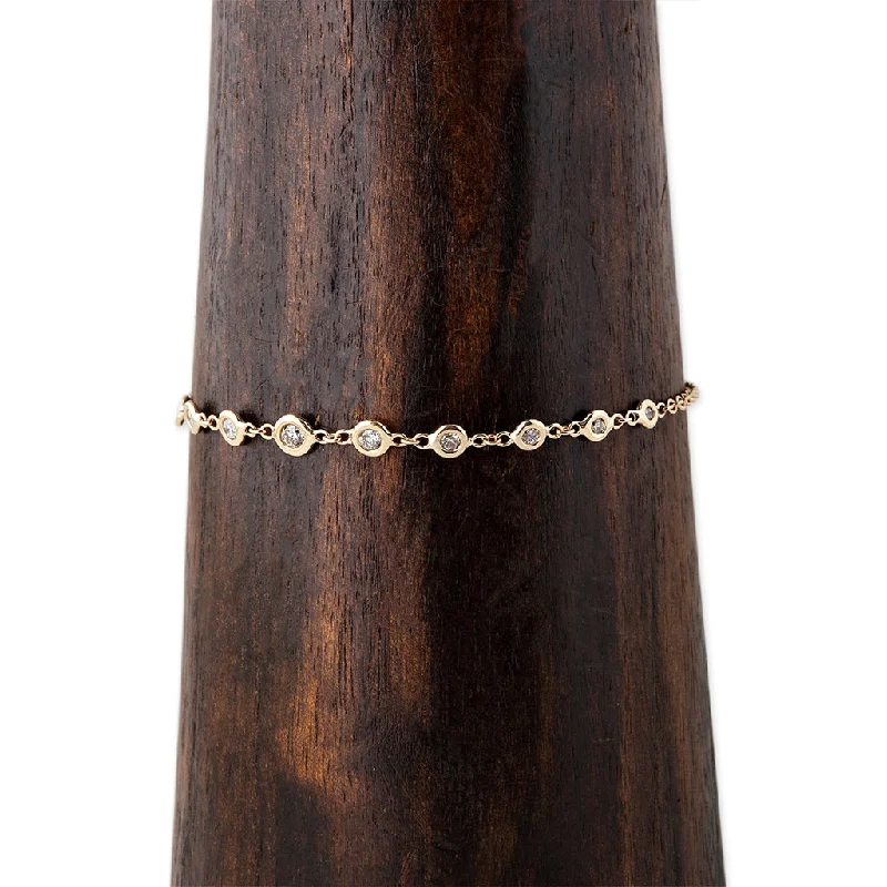 Elegant Pearl Bracelets-11 GRADUATED DIAMOND EMILY BRACELET