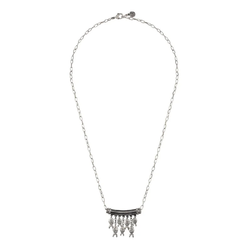 Trendy Silver Necklaces-Masaba Silver Brass Necklace