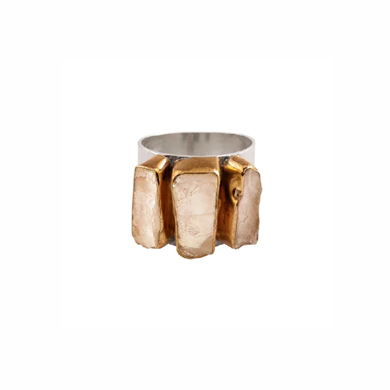 Rose Gold Diamond Rings-Rosewater Ice Ring