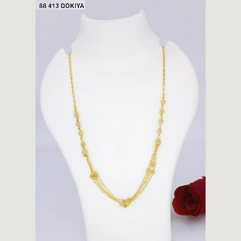 Elegant Rose Gold Necklaces-Mahavir Dye Gold Dokiya Necklace