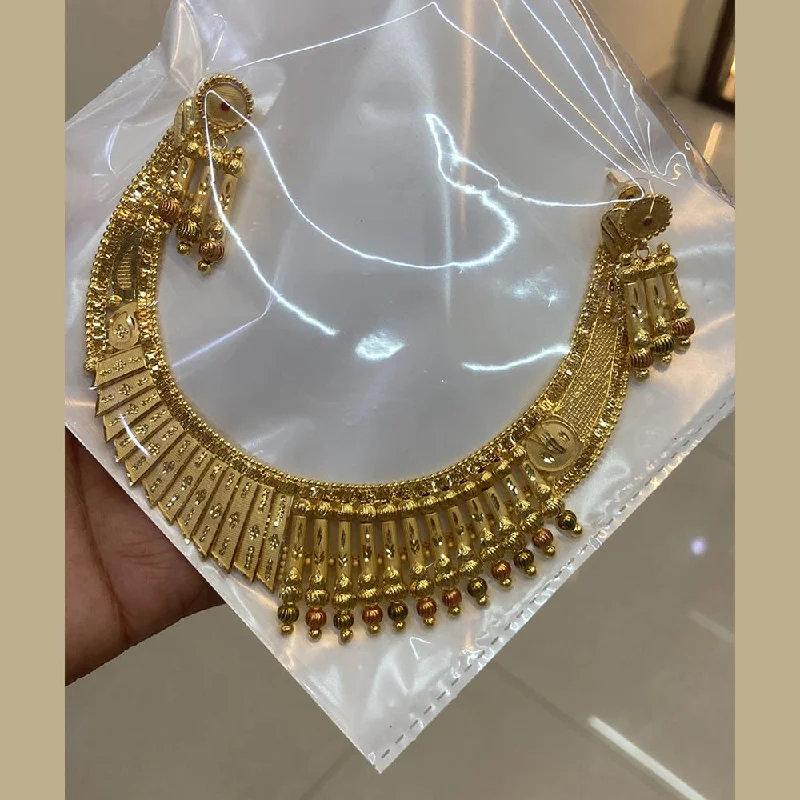 Nature-Inspired Necklaces-The Jangid Arts Gold Plated Necklace Set