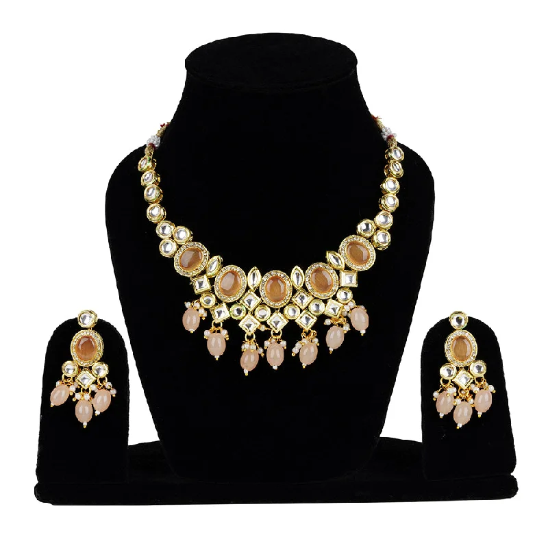 Elegant Emerald Necklaces-Exotica Collection Monalisa AD Zirconia Necklace Set