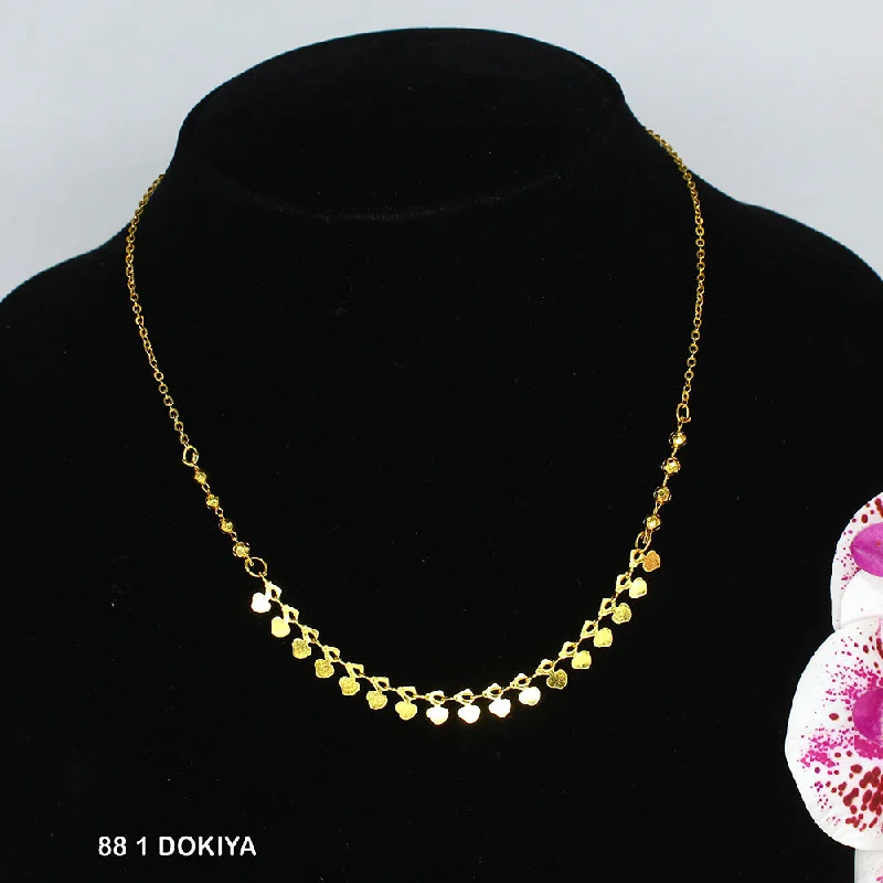 Vintage Necklace Sets-Mahavir Dye Gold Dokiya Necklace