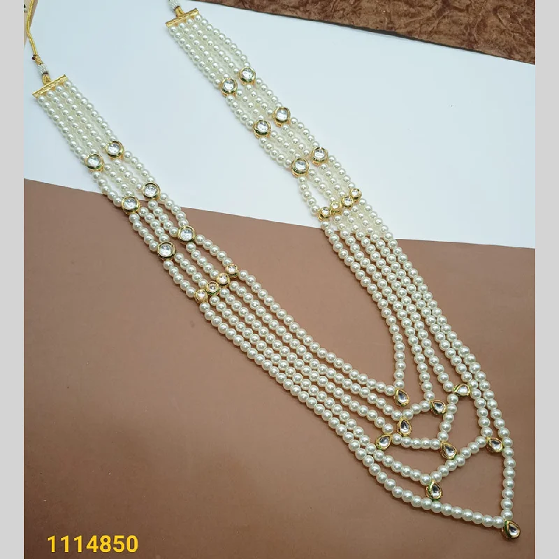 Designer Choker Necklaces-Padmawati Bangles Gold Plated Pearl Necklace