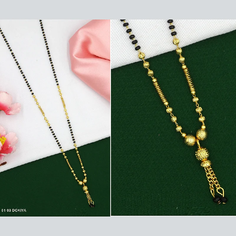 Turquoise Necklaces-Mahavir Dye Gold Dokiya Necklace