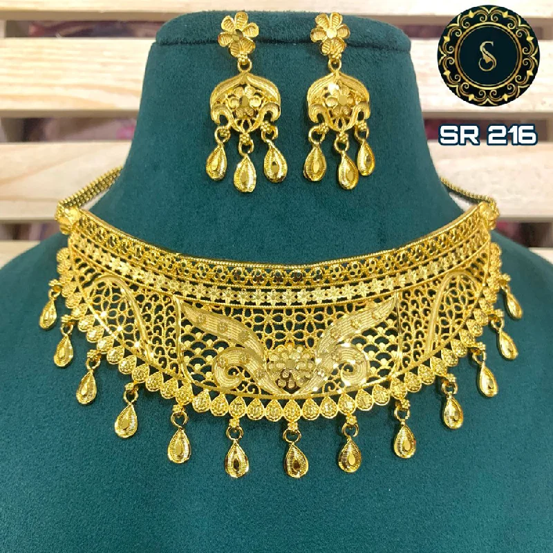 Unique Pendant Necklaces-Siara Collections Forming Gold Necklace Set