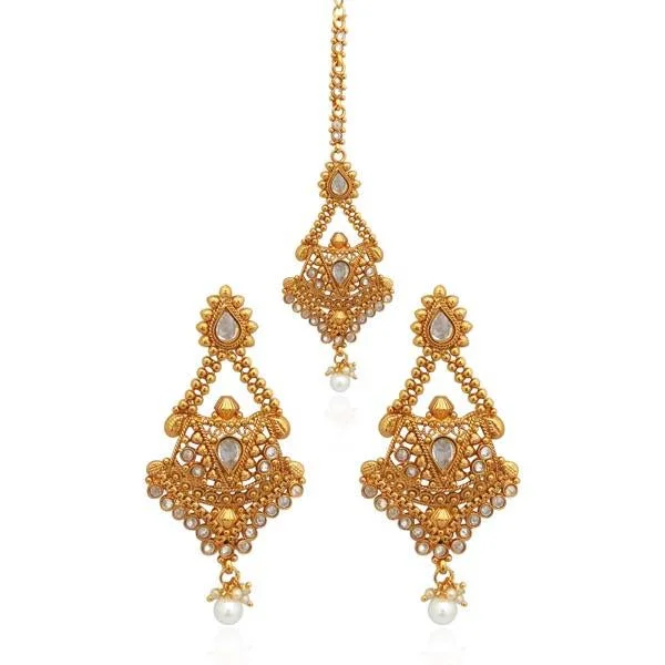 Colorful Drop Earrings-Darshana Jewels AD Stone Copper Dangler Earrings - FAP0162