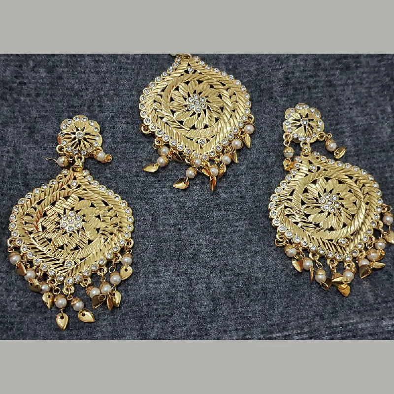 Personalized Earrings for Gifts-Martina Jewels Gold Plated Jhumki Earrings