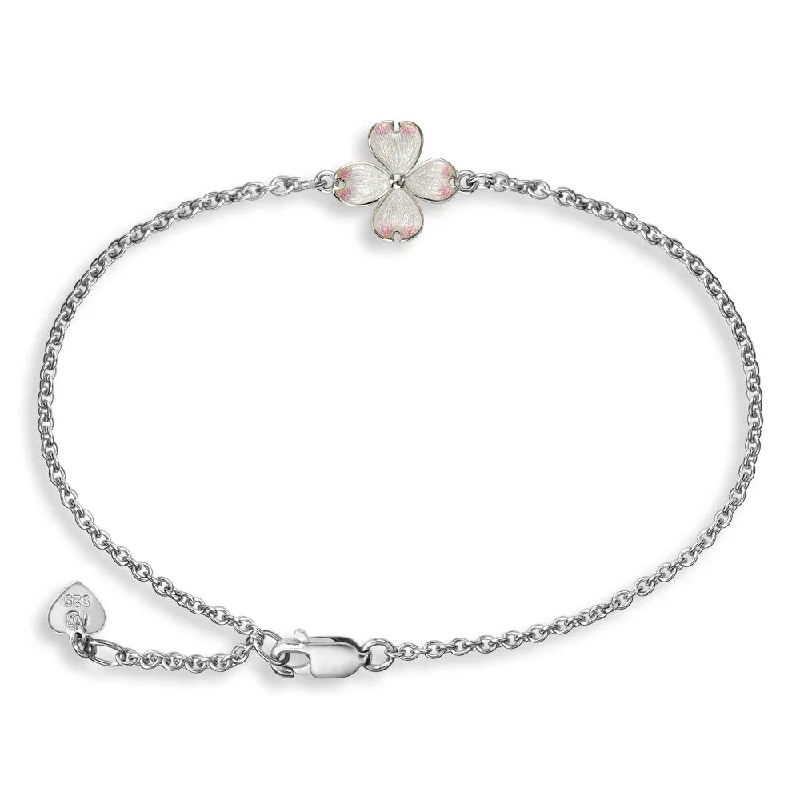 Classic Chain Bracelets-Polished finish on back, Adjustable 7.5 to 8.25 inches, Rhodium Plated for easy care, Gift Boxed