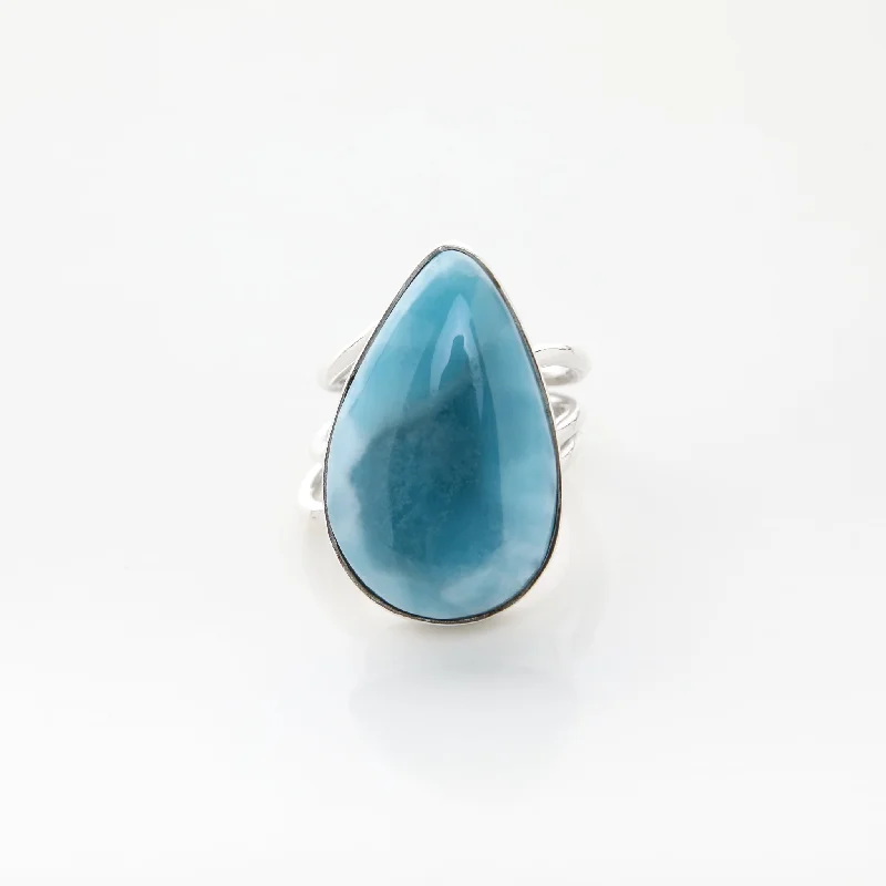 Stackable Diamond Rings-Larimar Ring Payton