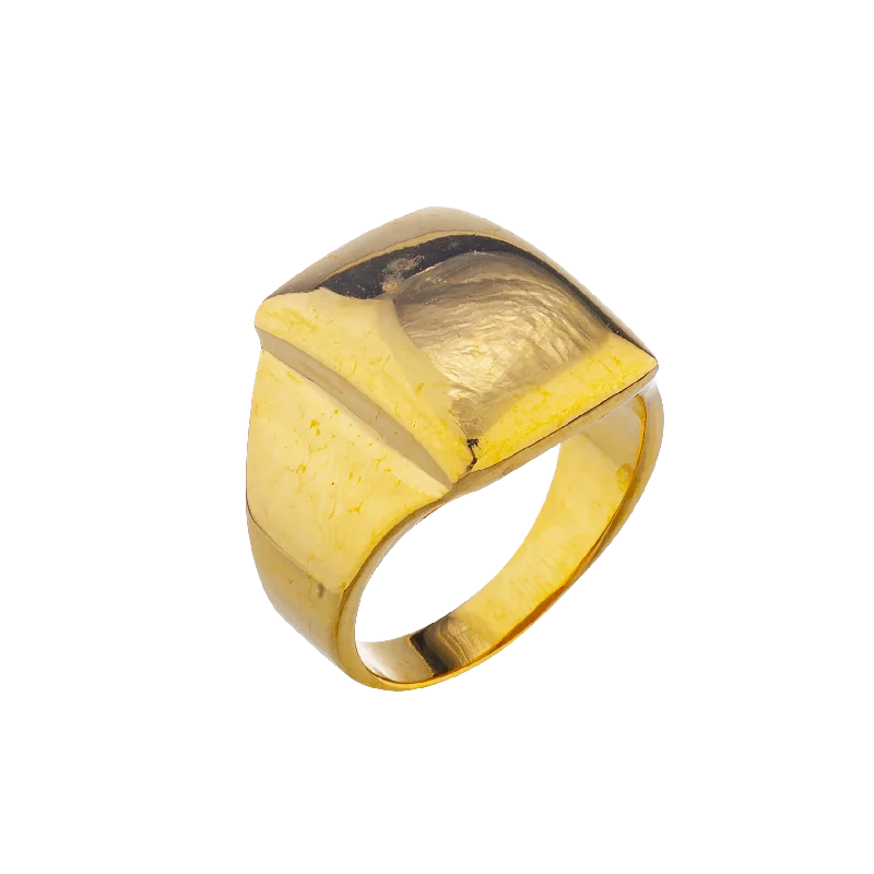 Unique Gold Wedding Rings-GARAGE ROCK RING