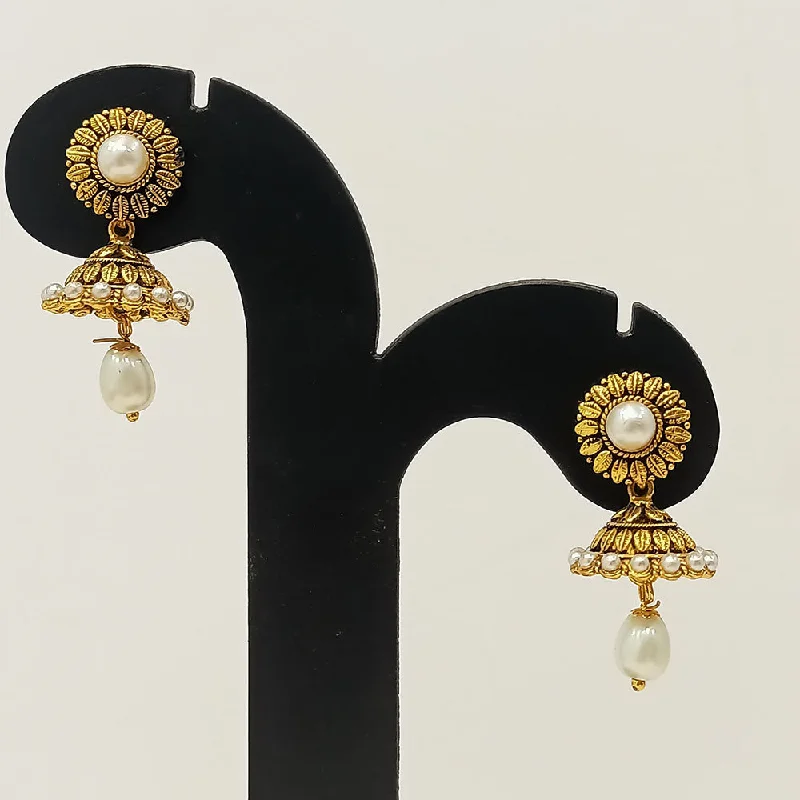 Beautiful Dangle Earrings-Dariyalal Sales Gold Plated Jhumki Earrings